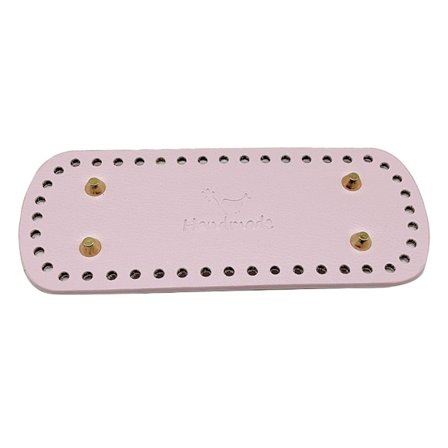 Håndlavede Taskebunde med 44 Huller Læder Oval Rund Taskebund DIY Hæklet Taske Tilbehør til Strikketasker Spandtasker