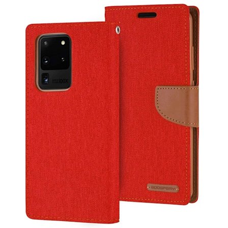 MERCURY Canvas dagbok - Samsung Galaxy S20 Ultra - Röd