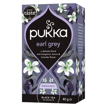 PUKKA Te Svart Gorgeous Earl Grey 20/fp - Lyreco - Kök och servering - Kaffe och te - Te