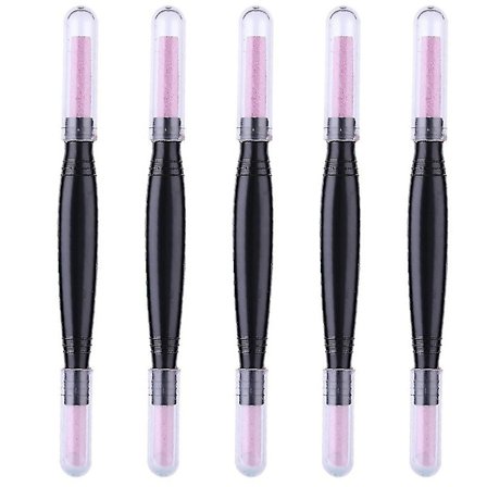 5 stk. Dobbelthovedet Neglefil til Reparation af Død Hud - Poleringspen Manicure Værktøj