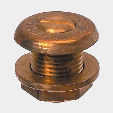 Bouchon de vidange / bouchon de fond bateau, traversant, laiton, Ø34 mm