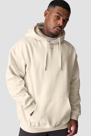 ICANIWILL - Everyday Relaxed Hoodie Men Cream - Heren - sportkleding van ICIW