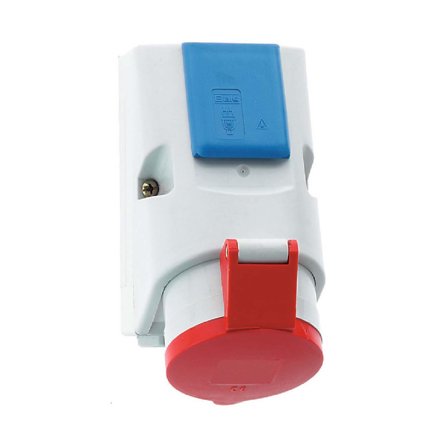 Rutab Kombi Stikkontakt 16 A, 5 poler, Strømbrytere & vegguttak