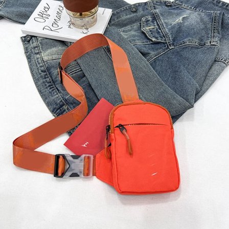 {xjxj} Mini Letter Brysttaske Sling Skuldertaske ORANGE