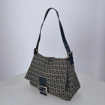 Fendi Vintage Pre-owned Canvas fendi-tasker Blå, Dame Vintage Tasker, Størrelse: ONE Size