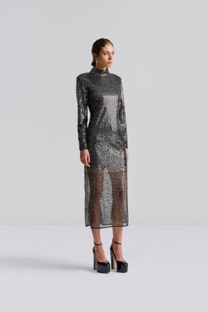 Malina - Zuri maxi dress - 48 - Midnight Sequin