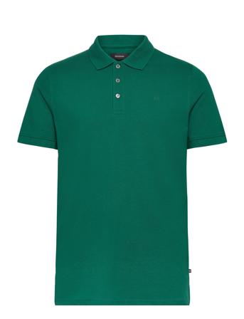 Mapoleo Melange Tops Polos Short-sleeved Green Matinique