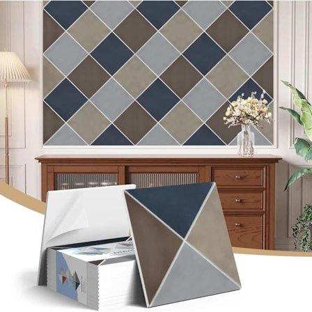 12-pakning 3D Akustikkpaneler, Lydisolerende Veggpaneler Selvklebende for Studio & Hjem, 30x30cm_OF