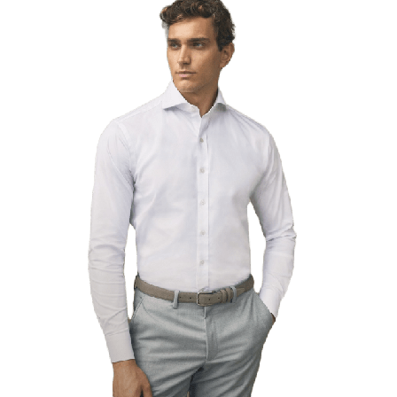 John Henric Stretch Shirt Ada Skjortor Herr Vit 36
