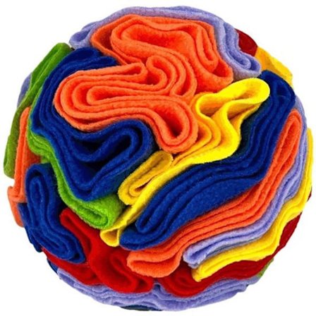 Interaktivt hundeleketøy - snuse- og fôringsleketøy - for tannrengjøring og trening - iriserende - 10 cm