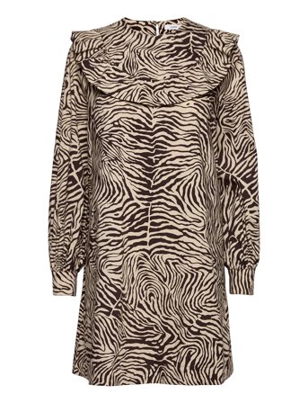 Odette Dress Aop 10783 Brown Samsøe Samsøe