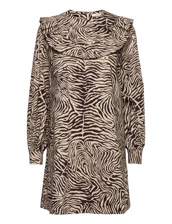 Odette Dress Aop 10783 Brown Samsøe Samsøe