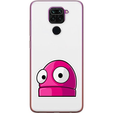 Kompatibel Mobilcover til Xiaomi Xiaomi Redmi Note 9 Rosa tegneseriefigur med store øjne i legende og humoristisk stil