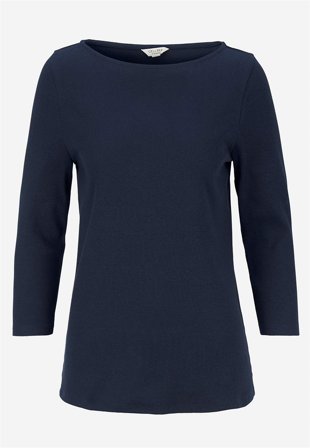 Cellbes of Sweden - Jerseytopp i økologisk bomull i marineblå for damer i størrelse 54/56