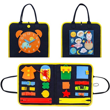 Aktivitetsbrett for småbarn Montessori-leker Grunnleggende ferdighetsbrett Gutter og jenter Tidlig utdanningsaktiviteter Leker for å forbedre 