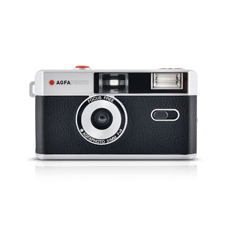 35 mm:n filmikamera, musta – uudelleenkäytettävä, helppo asentaa