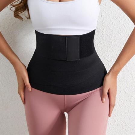 Snatched Waist Wrap Band Midja Korsett Svart 3m:10cm