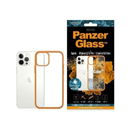 PanzerGlass ClearCase-fodral för iPhone 12 / 12 Pro - transparent orange