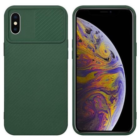 Fodral till Apple iPhone XS MAX Candy Green Fodral Skal Silikon TPU och kameraskydd