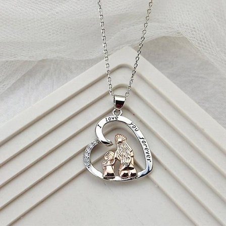 Mor Halskæde Sterling Sølv Gaver Mor Datter Kærlighed Hjerte Vedhæng Halskæde Smykker Gaver Altid Min Mor For Evigt Min Ven