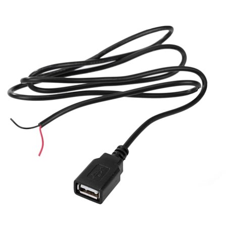 30cm/1m/2m 5V USB-virtajohto 2-nastainen USB2.0 naarasjohto laturijohto