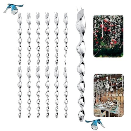 12 kpl Heijastavat lintujen karkottimet 11,6 In Roikkuvat spiraalit Lintukarkottimet Lintujen pelottimet Sauvat kyyhkysten pelotuksiin