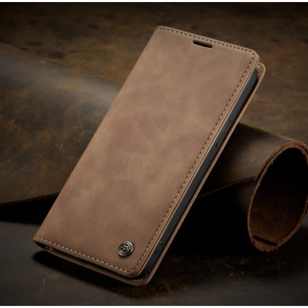 caseme c30, jossa 10 korttipaikkaa, yhteensopiva iphone 15 plus -puhelimen kanssa, vaaleanruskea