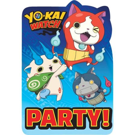 Inbjudningskort Yo-Kai Watch 8-pack - Partyninja.se