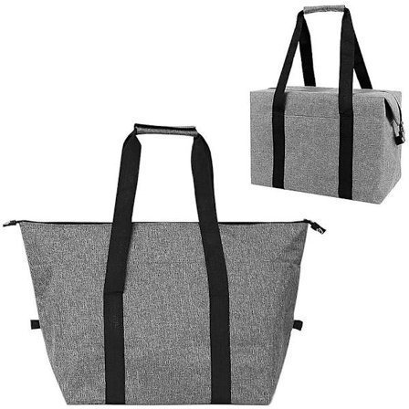 Stor sammenleggbar kjølebag, 20 L termisk bag, sammenleggbar handlekurv, stor, sammenleggbar termisk handlebag, isolert piknikbag, piknikbag, kjøler