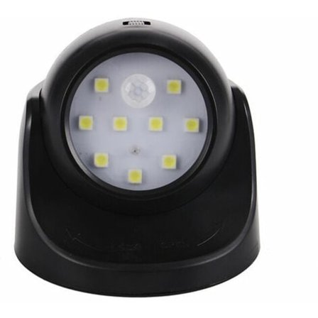 Udendørs væglampe med bevægelsessensor LED-udendørslampe Trådløs batteridrevet lampe 360 graders rotation og hældning