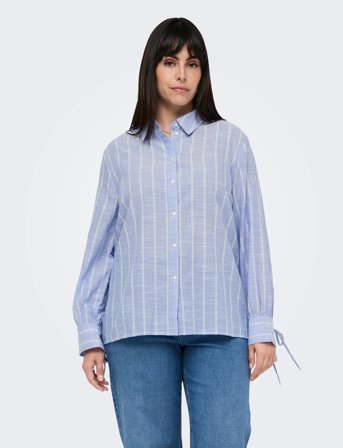 ONLY Carmakoma Carcattalina Ls Shirt Yd Wvn - Blue - 44