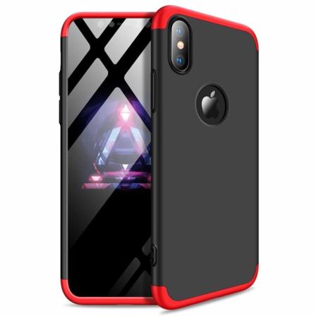 Gkk Full Body Skal Till Iphone Xs Max - Röd/svart Svart