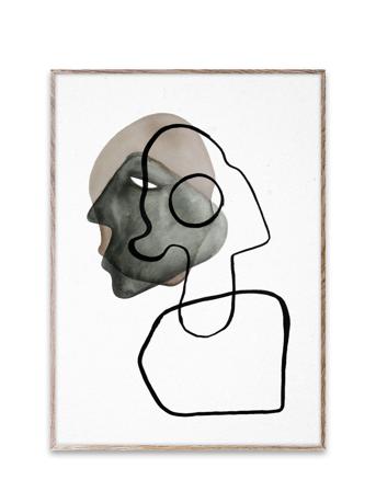 Comedia - 30X40 Home Decoration Posters & Frames Posters Black & White Multi/mönstrad Paper Collective