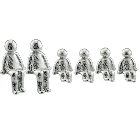 Sæsonbestemte Juledekorationer 10 År Vi Lavet En Familie Tin Skulptur Figurer