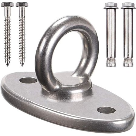 Træ/Beton Loft Hængende Hængekøje Sving Hængende Hardware Metal Oval Beslag Sæt