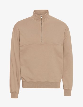 Organic Quarter Zip - Honey Beige - M