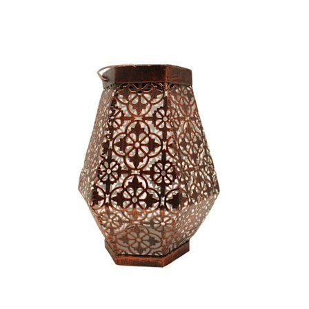 Aurinkoenergialyhty ulkokäyttöön, kuusikulmainen, 1 kpl, marokkolainen LED-lamppu