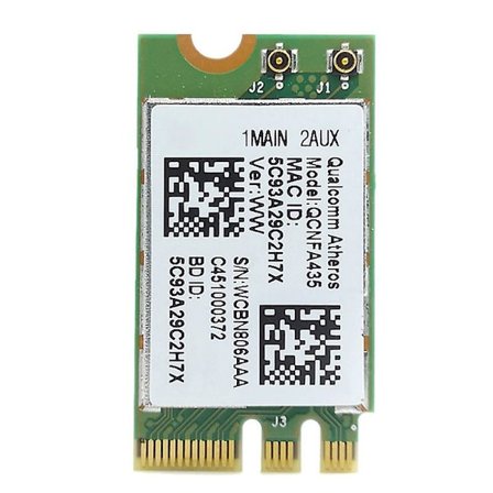 Langaton sovitinkortti Qualcomm Atheros QCA9377 QCNFA435 802.11AC 2.4G/5G NGFF WIFI-KORTTI Bluetooth 4.1