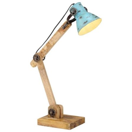 vidaXL Skrivbordslampa 25 W blekblå 23x18x96 cm E27, lampa, ljus, industriell lampa, bordsampa, lampa 371840