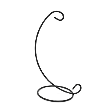 1X 23cm 9" Rautainen jalusta kirkkaalle lasiselle riippuvalle maljakolle kotiin