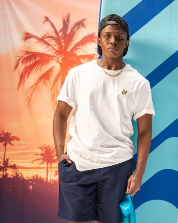 Lyle & Scott Plain T-shirt Hvid T-shirts Dreng - Kids Brand Store