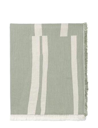 Lyme Grass Throw Home Textiles Cushions & Blankets Blankets & Throws Grön Elvang