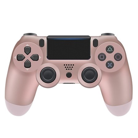 Trådløs Bluetooth 4.0 vibrerende gamepad med lys for PS4 rosa