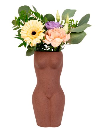 Vase - Body Vase Brown DOIY