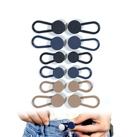 Pakke med 12 knapputvidere for jeans, knapputvidelse for jeans, KLB