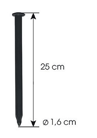 Jabo GardenEdge 10510 Ankarspik 1,6x25 cm, Infästning