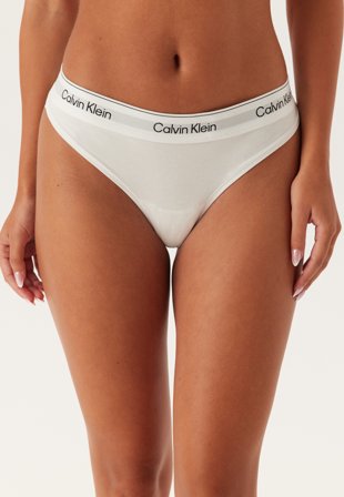 Calvin Klein - Thong - 100 White - Kläder - - Bubbleroom