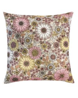 Pudebetræk Alva floral Lys gul