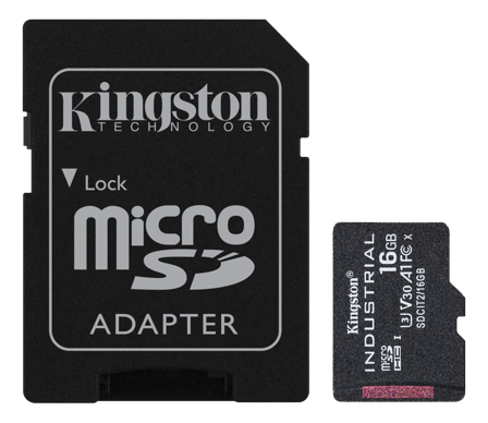 Kingston Industrial - flashminnekort - 16 GB - microSDHC UHS-I