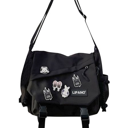 Olkalaukku Mailman laukku MUSTA